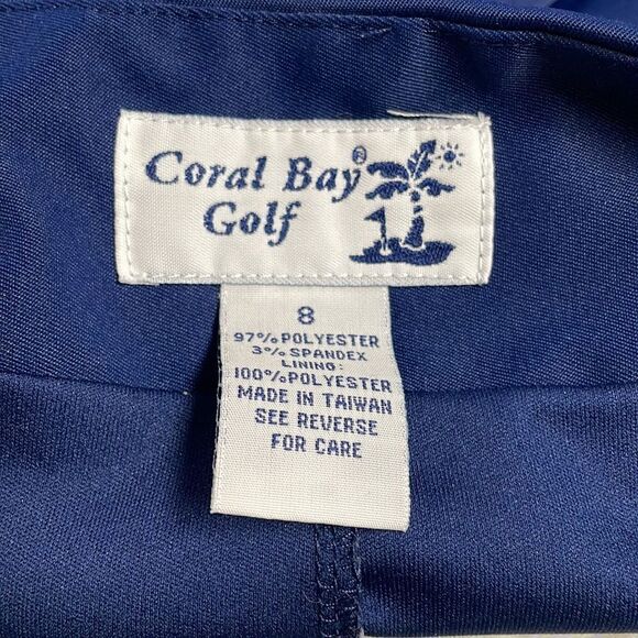 Coral Bay Golf Ladies Skorts , Size 8, Navy Blue - Picture 7 of 7